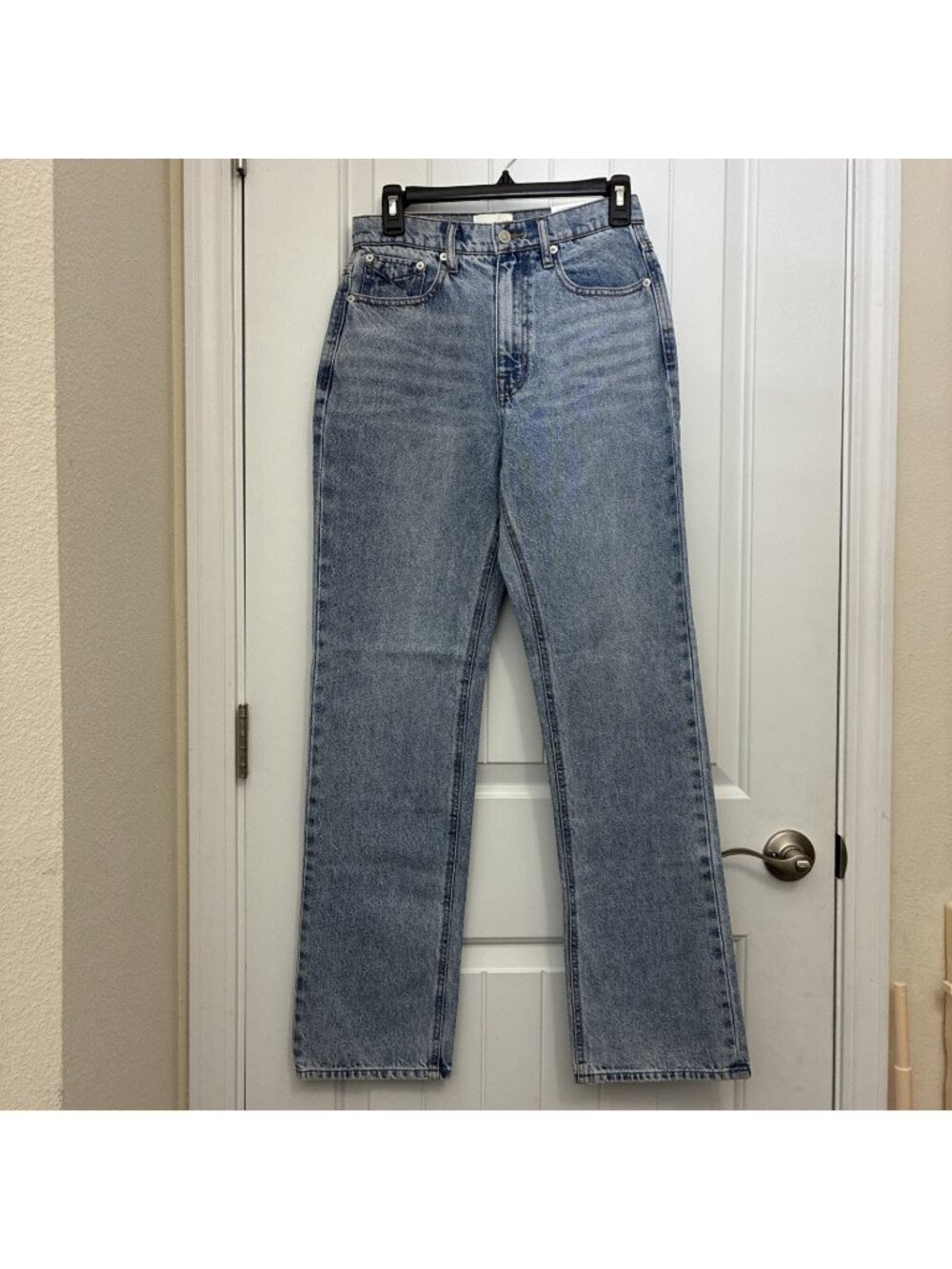 Unpublished RAE High Rise Straight Jeans 27” x 32” Rise Is 11.5”